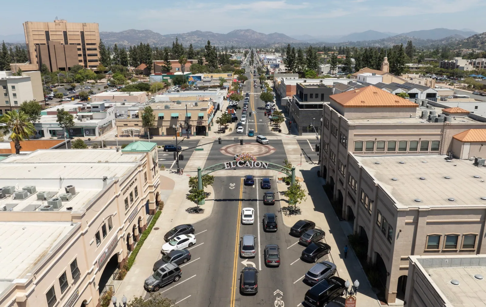 Commercial Roofing in Downtown El Cajon and Main Street, El Cajon, CA